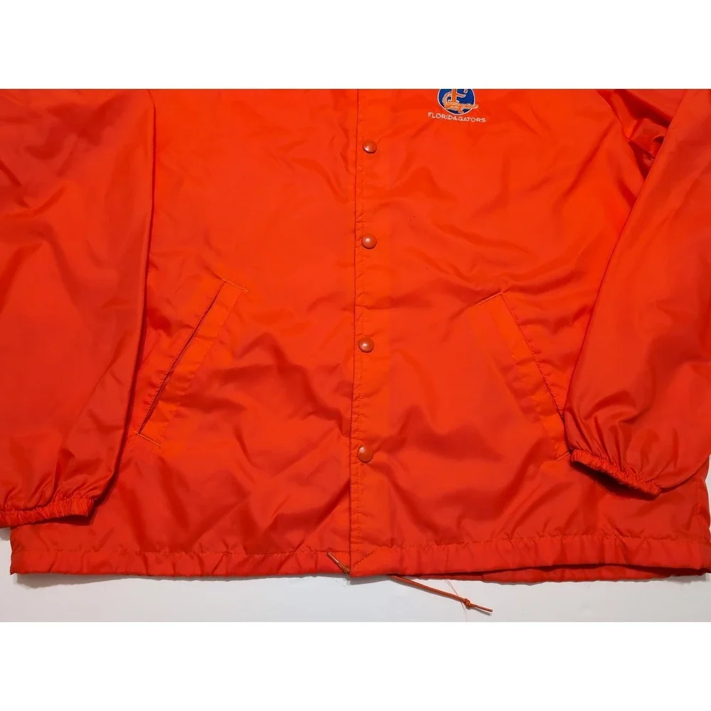 Vintage CHAMPION Running Man Florida Gators Coach Jacket 1960s 1970s Orange XL